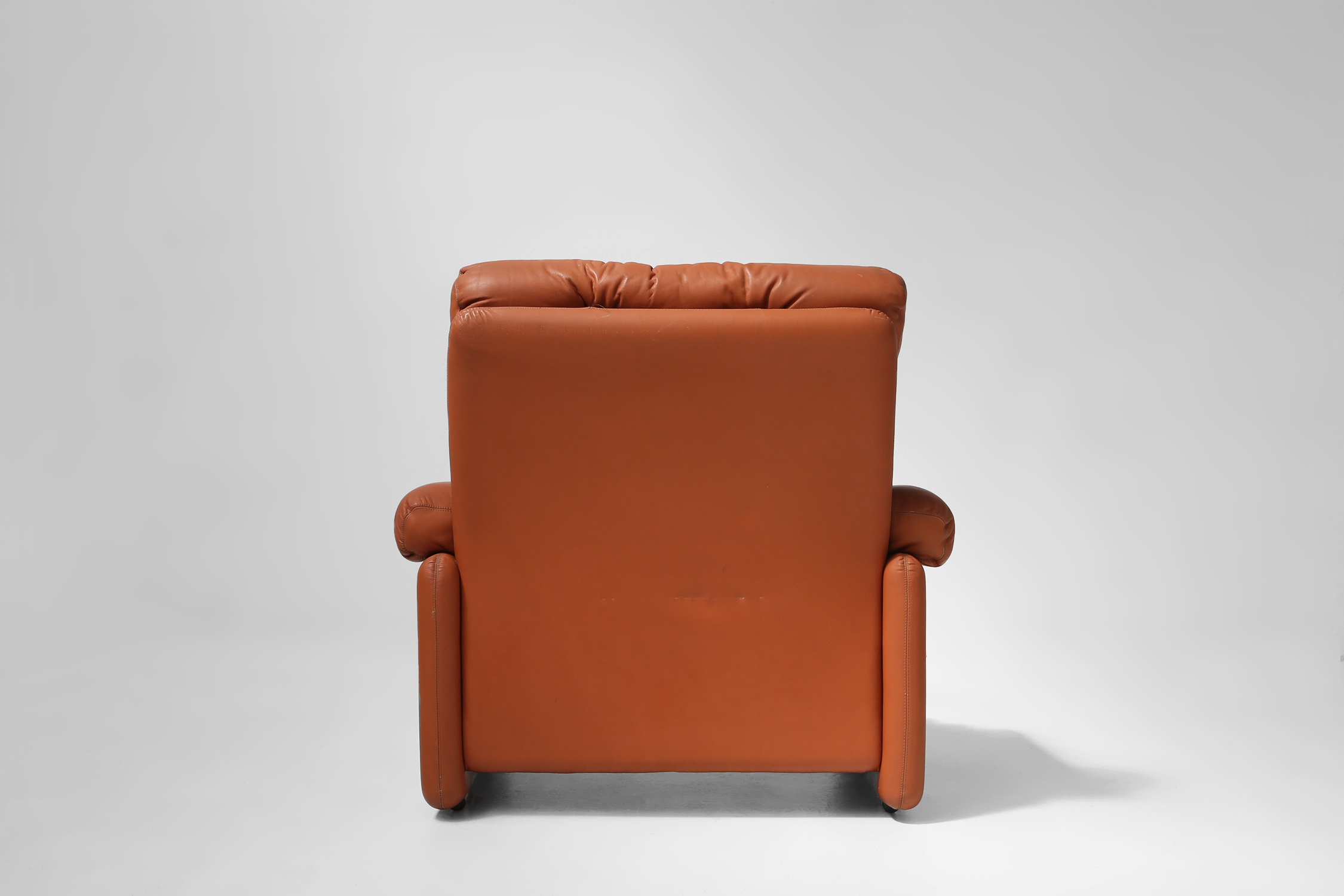 Brown leather armchair Coronado by Tobia Scarpa for B&B Italia, Italy ca. 1960thumbnail